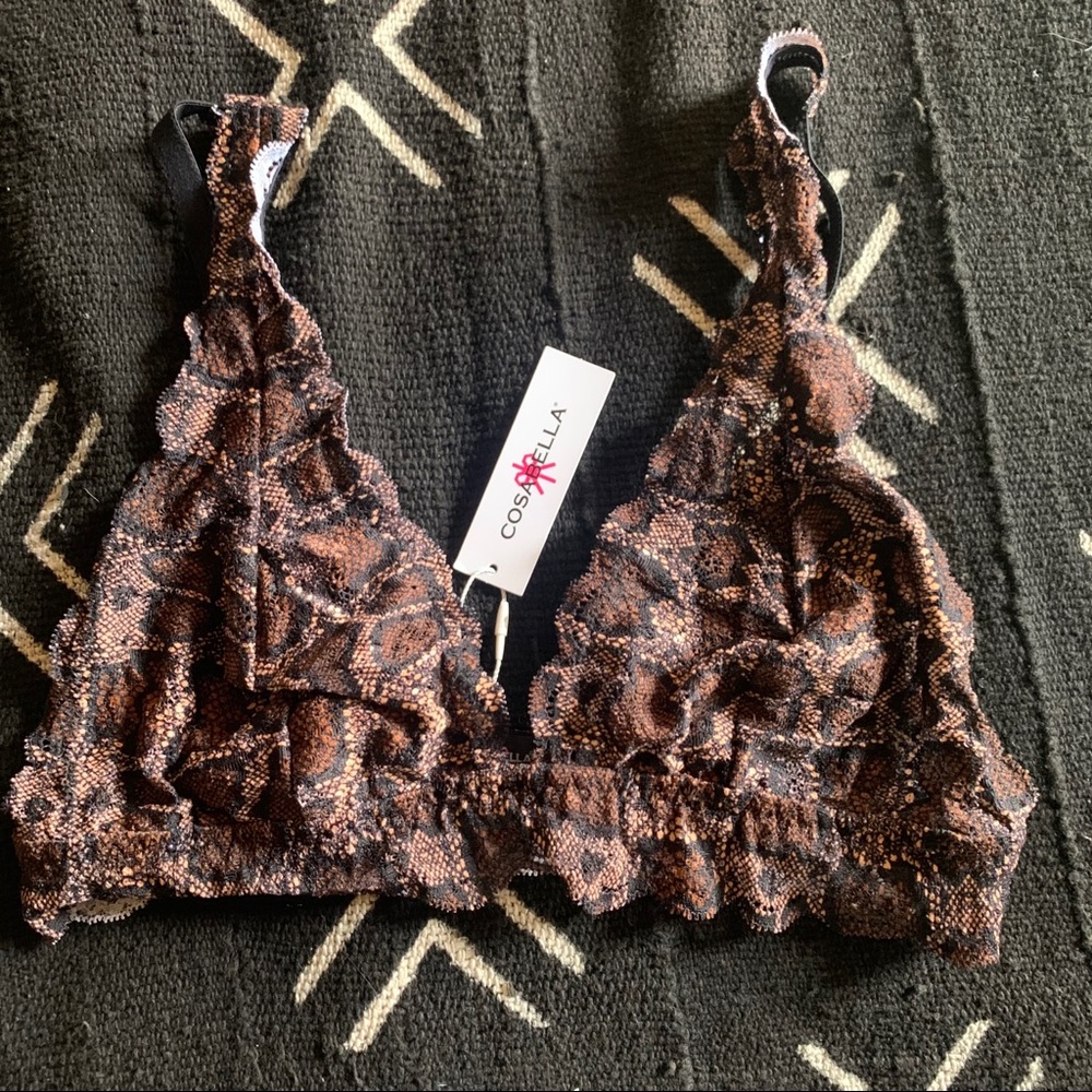NWT Cosabella Leopard Bralette